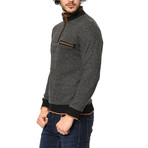 Quarter-Zip Sweatshirt // Black (M)