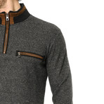 Quarter-Zip Sweatshirt // Black (XL)
