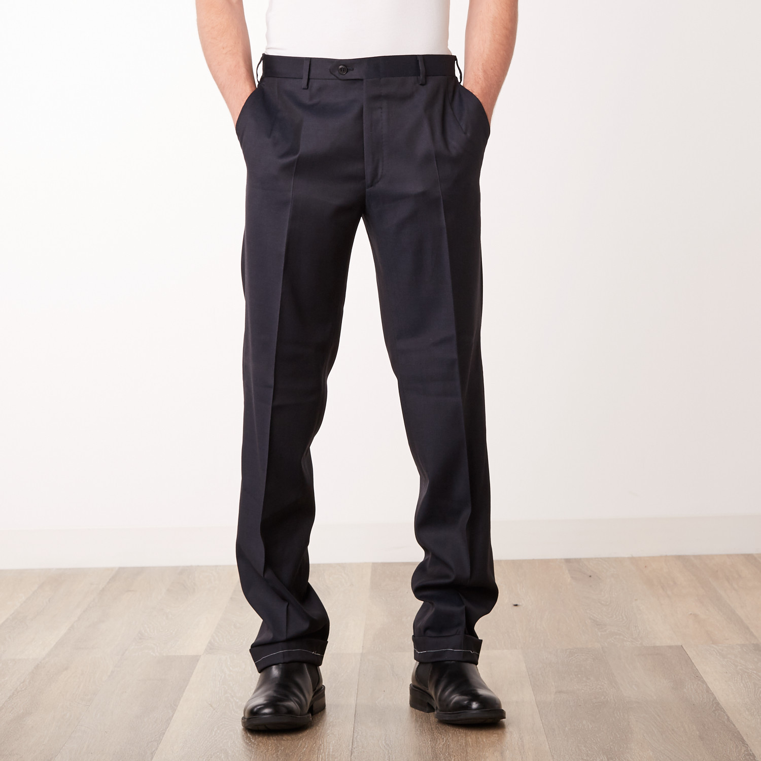 Classic Slim Fit Trouser // Dark Blue (Euro: 50) - Designer Goods ...