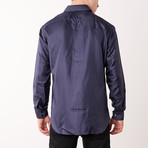 Davis Long Sleeve Fitted // Brittany Blue (M)