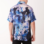 Short Sleeve Button Up // Navy (L)