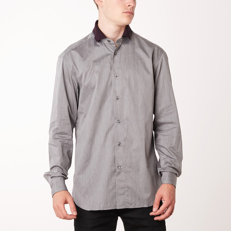 Erasmo Long Sleeve Fitted // Purple (S)