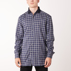 Mitchel Long Sleeve Fitted Shirt // Midnight Blue (L)