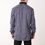 Mitchel Long Sleeve Fitted Shirt // Midnight Blue (4XL)
