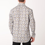 Tomas Long Sleeve Regular Fit Shirt // Sky Blue + Mustard (S)