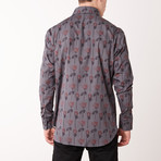 Tanner Long Sleeve Regular Fit Shirt // Cloud + Brioni Red (XS)