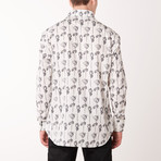 Efrain Long Sleeve Regular Fit Shirt // White + Black (S)