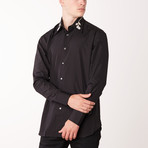 Von Long Sleeve Fitted Shirt // Black (XL)