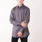 Kurt Long Sleeve Fitted Shirt // Anthracite (L)