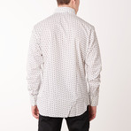Art Long Sleeve Regular Fit Shirt // White + Navy (L)