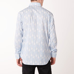 Percy Long Sleeve Regular Fit Shirt // White + Bluette (XL)
