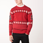 Knit Crewneck Sweater // Brioni Red + Black (Euro: 58)