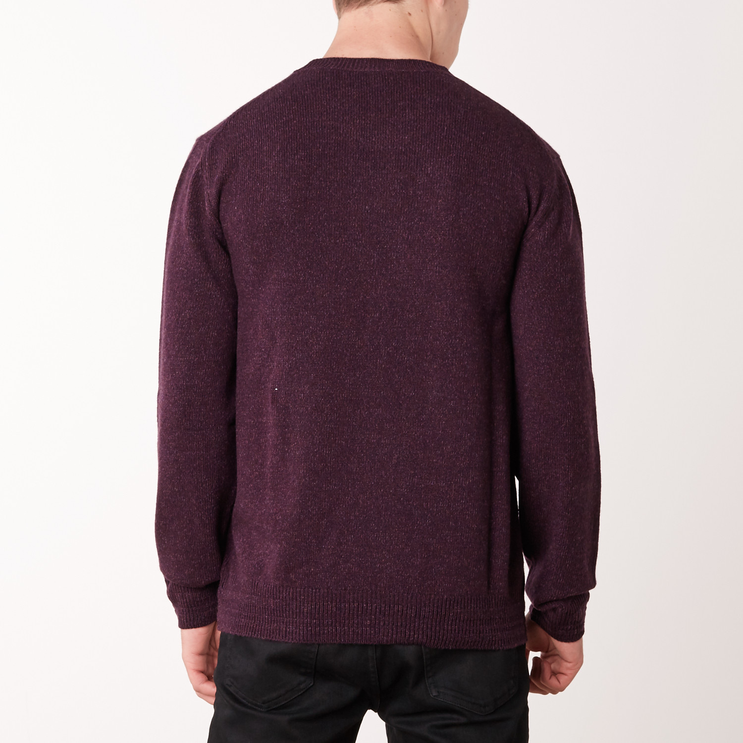 Knit Crewneck Sweater // Aubergine (50) - Brioni - Touch of Modern