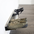 Horizontal Shoe Rack // Silver