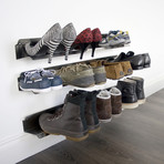 Horizontal Shoe Rack // Silver