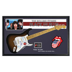 Framed Autographed Guitar // Rolling Stones "Black And Blue"