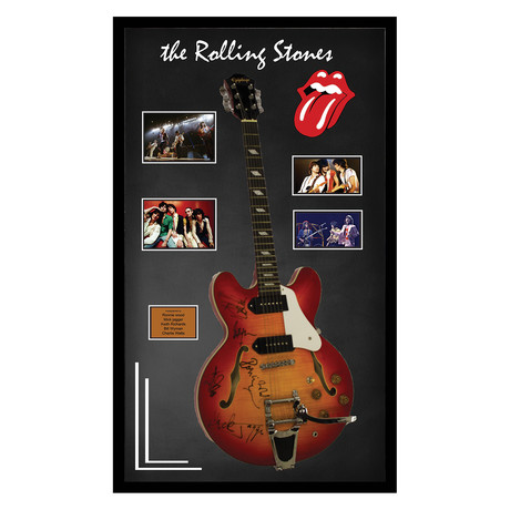 Framed Autographed Guitar // Rolling Stones