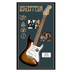 Framed Autographed Guitar // Led Zeppelin