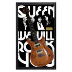 Framed Autographed Guitar // Queen