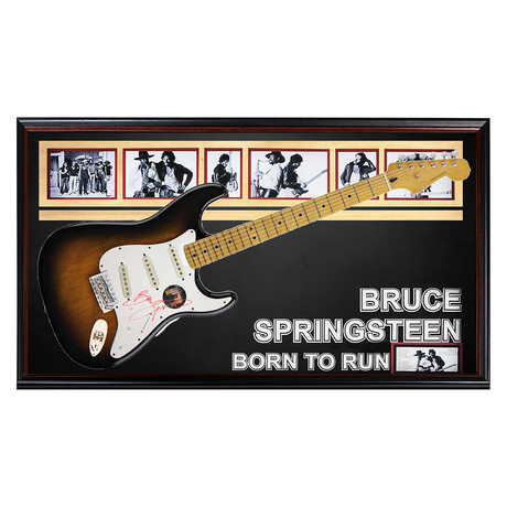 Framed Autographed Guitar // Bruce Springsteen "Born To Run"