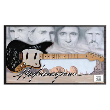 Framed Autographed Guitar // The Highwayman