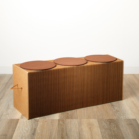 Accordion Bench // Brown