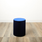 Accordion Stool // Blue