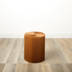 Accordion Stool // Brown