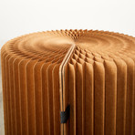 Accordion Stool // Brown