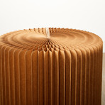 Accordion Stool // Brown