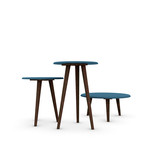 Linden End Tables (Aqua Blue)