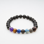 Jean Claude Jewelry // Onyx Beaded Bracelet // Multicolor | length7.5-8 " Width: 8.99mm
