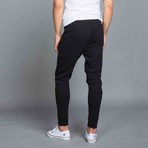 Patch Bottom Joggers // Black (L)