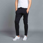 Patch Bottom Joggers // Black (L)