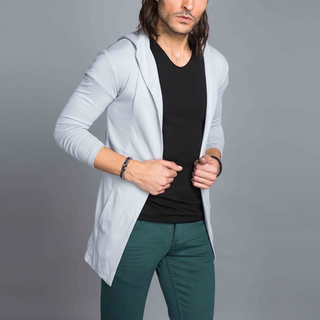 Hooded Cardigan // Gray (XL)