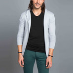 Hooded Cardigan // Gray (XL)