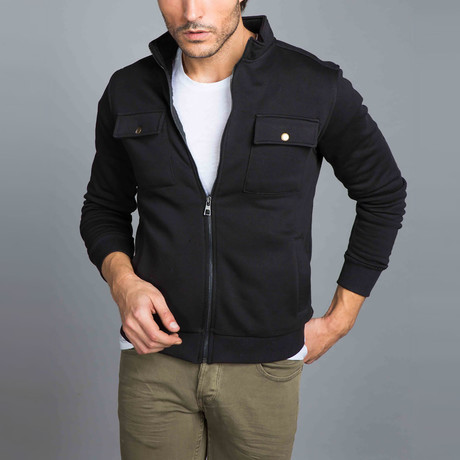 Cardigan + Pockets // Black (2XL)