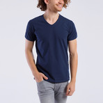 V-Neck T-Shirt // Navy (S)