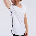 Striped Side T-Shirt // White (S)