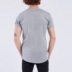 Striped Side T-Shirt // Gray (2XL)
