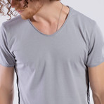 Striped Side T-Shirt // Gray (2XL)