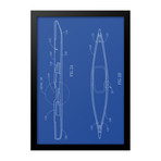 Kayak Patent Print (Blue)