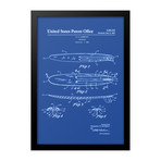 Surfboard Patent Print (Blue)