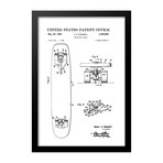 Skateboard Patent Print (Blue)