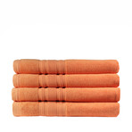 Haute Monde Bath Towel // 4-Piece Set // Cantaloupe