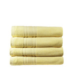 Haute Monde Bath Towel // 4-Piece Set // Dawn Yellow