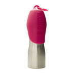 KONG Stainless Steel Dog Water Bottle // Pink (9.5oz)
