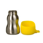 KONG Stainless Steel Dog Water Bottle // Yellow (9.5oz)