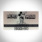 Mickey Mouse // 1930-1950 Primitive Civilian Cast // Custom Museum Display