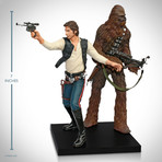 Star Wars Han Solo + Chewbacca // Limited Edition Vintage Statue